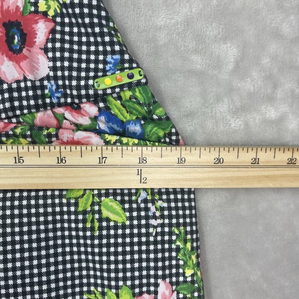 Swing Control Gingham Botanical Pull On Golf Skort Size 6 Preppy Clueless - Picture 11 of 13